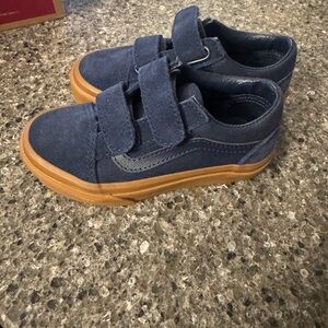 Vans Kids Navy Sneakers with Tan Soles